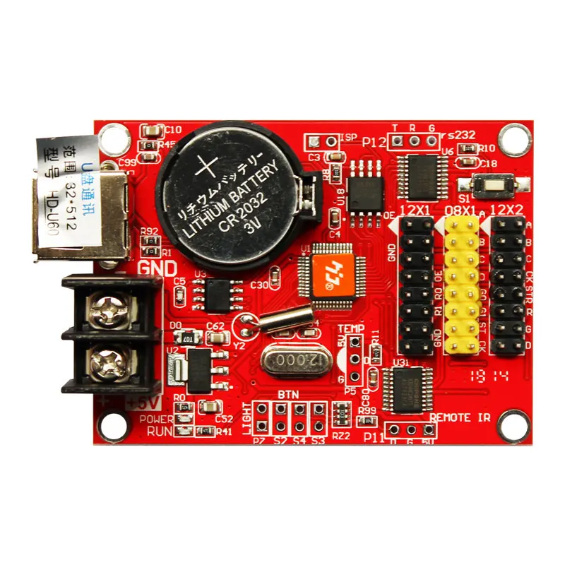 Huidu hd u60 P10 Одноцветный и двухцветный светодиодный программируемый контроллер