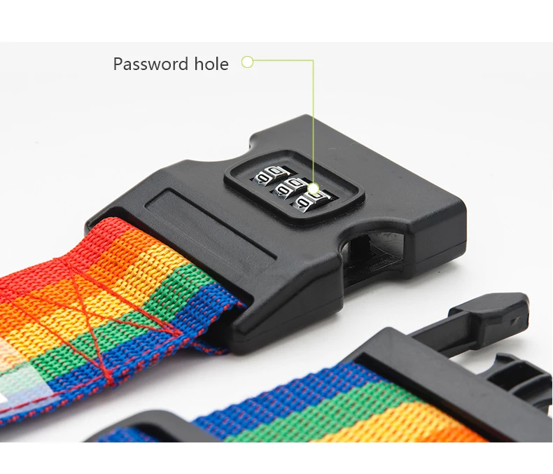 Багажные ремни крест-ремень упаковка Регулируемый Дорожный чемодан высокопрочный тканый 3 цифры Пароль замок Пряжка багажные ремни