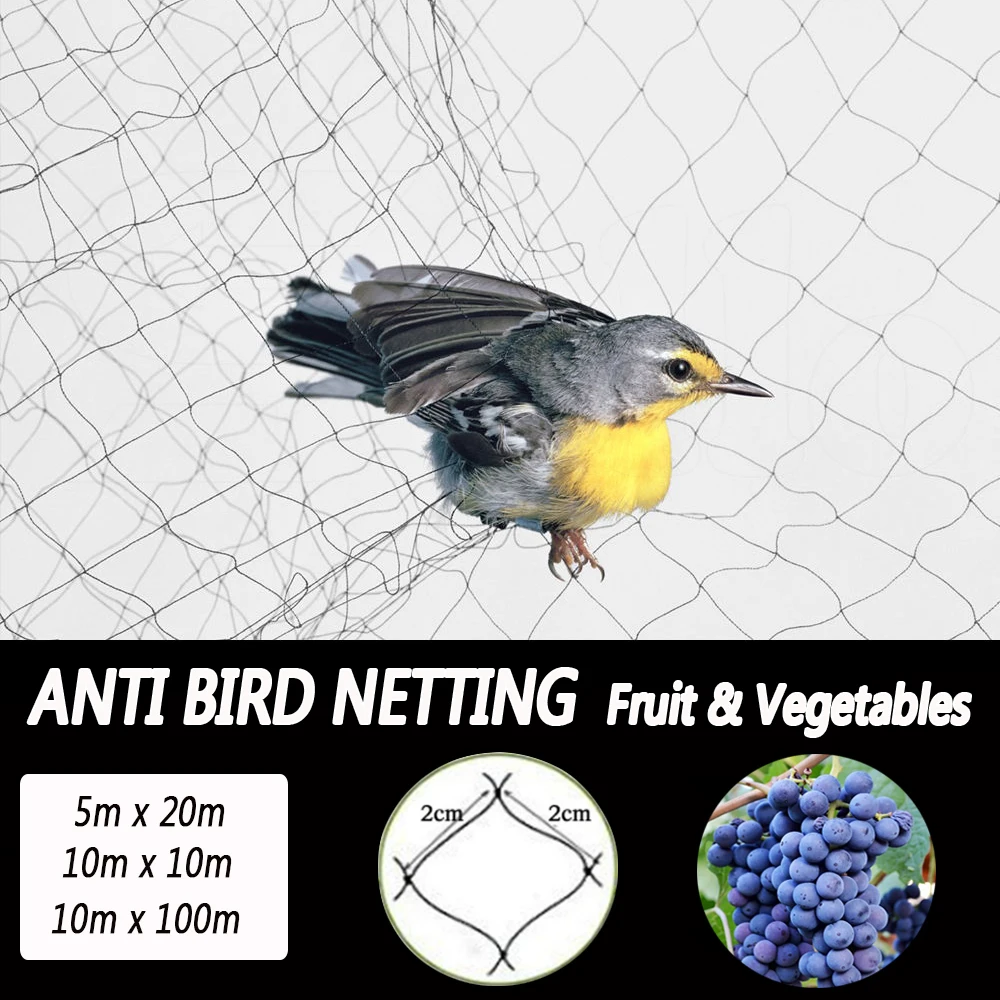 

10/20/100M Anti Bird Net Netting Mesh For Fruit Crop Vegetables Flower Net Protection Pest Control Garden Supplies