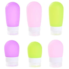 1 шт. 38 мл 80 мл портативная силиконовая бутылка для многоразового использования пустой Упаковочный пресс для лосьона шампунь Косметическая легкосжимаемая тара