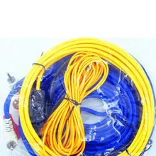 Монтажные провода Комплект кабелей длиной 4 м Профессиональный 60 Вт усилитель проводки провода, автомобильная аудиосистема сабвуфера динамик