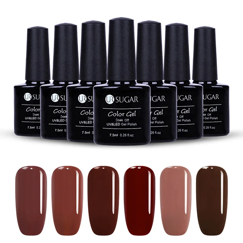 UR SUGAR Gel Varnish Soak Off Nail Polish UV Gel Caramel Color Series