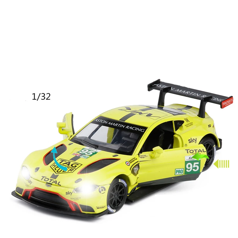Модель спортивного автомобиля GTE Le Mans 1/32 модель из сплава игрушки для детей