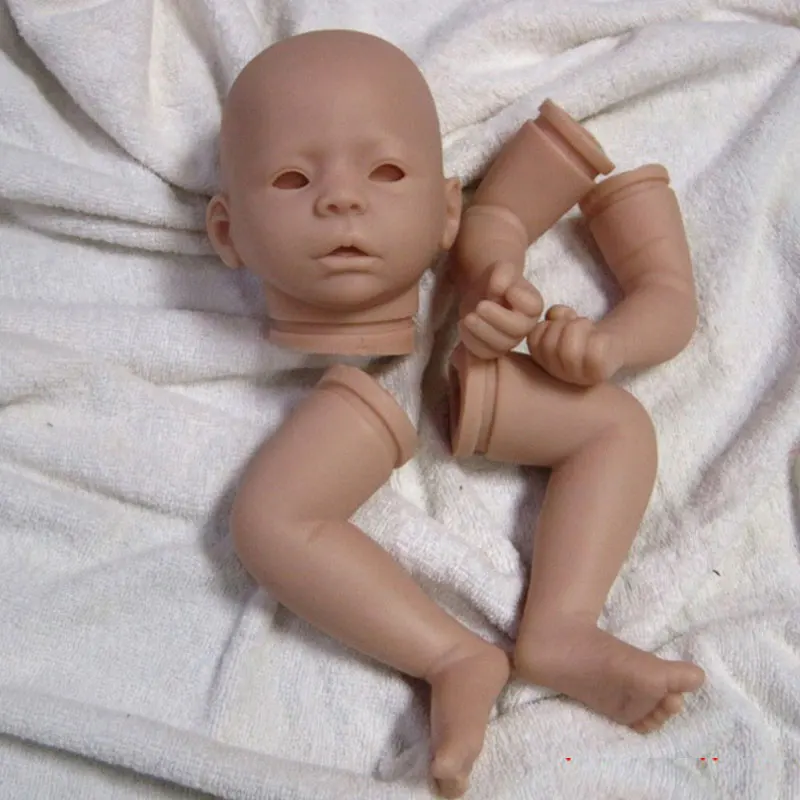 

18inch Kits dk-7 Newborn Doll Kit DIY Model Simulation Reborn Baby Kit Soft Silicone Head Arm Hands And Feet Moule Silicone Bebe