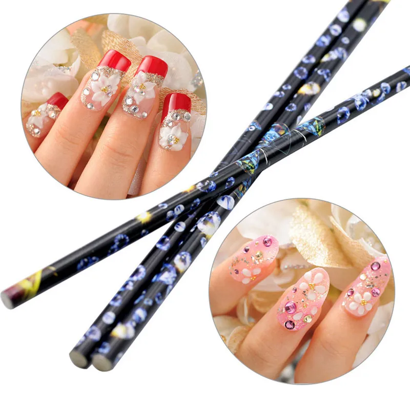 1 шт. Nail Art инструменты Стразы Самоцветы сбор кристалл воск Карандаш Pen Picker ногтей украшения расставить инструмент составляют