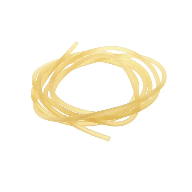 

OOTDTY 2mm Thick Solid Latex Line Latex Wire Tied Band Slingshot Tube Fittings 1m Length Rubber Bands Rubber band