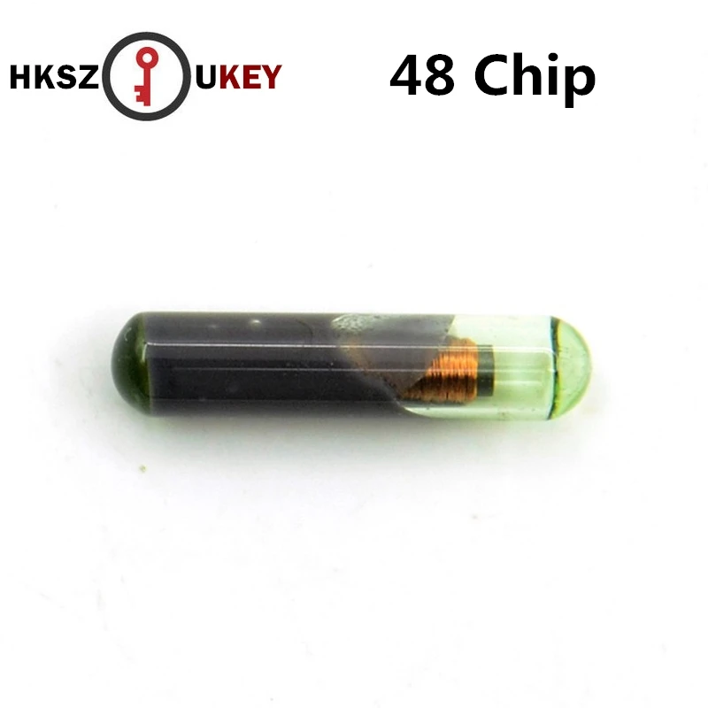 

HKSZUKEY 1pcs key transponder chip id 48 ID48 Chip ID:48 Glass Chip Car OEM id 48 megamos crypto chip