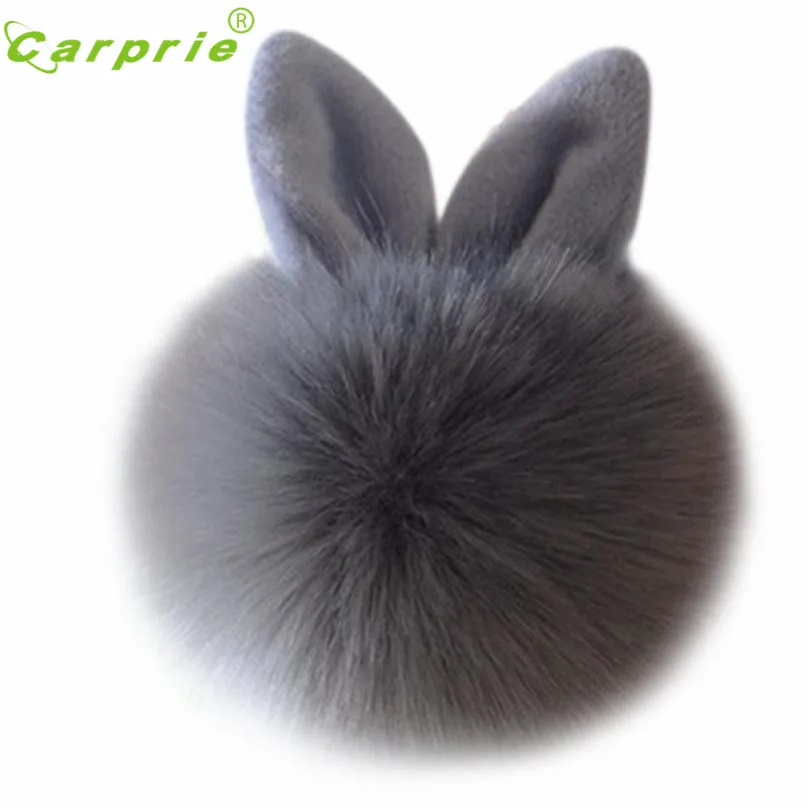 

New Arrival Rabbit Fur Ball Keychain Bag Plush Car Key Ring Car Key Pendant jr5