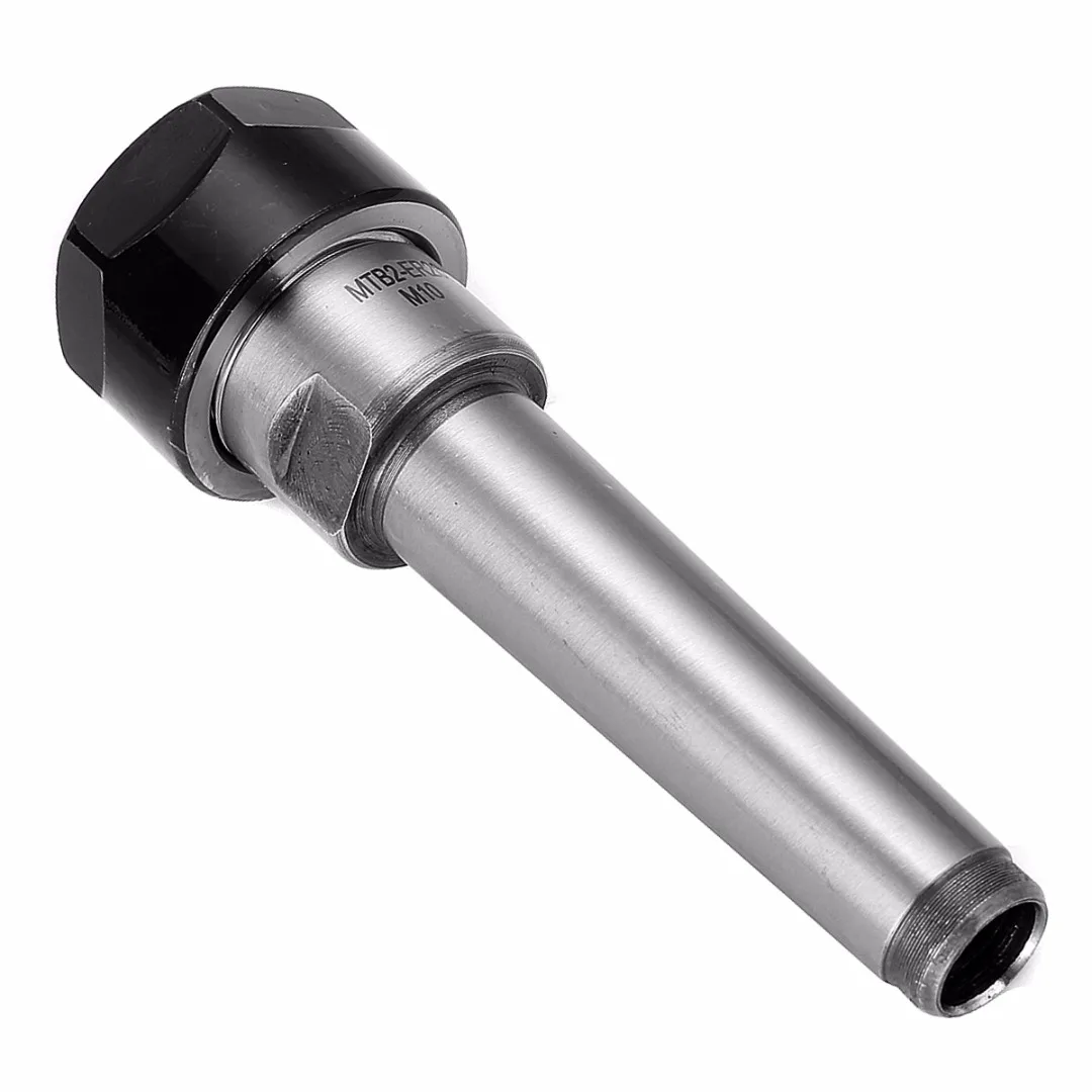 

1pc MT2 M10 Drawbar Steel Collet Chuck Holder ER20 Collet Chuck Morse Taper Toolholder For CNC Milling Lathe