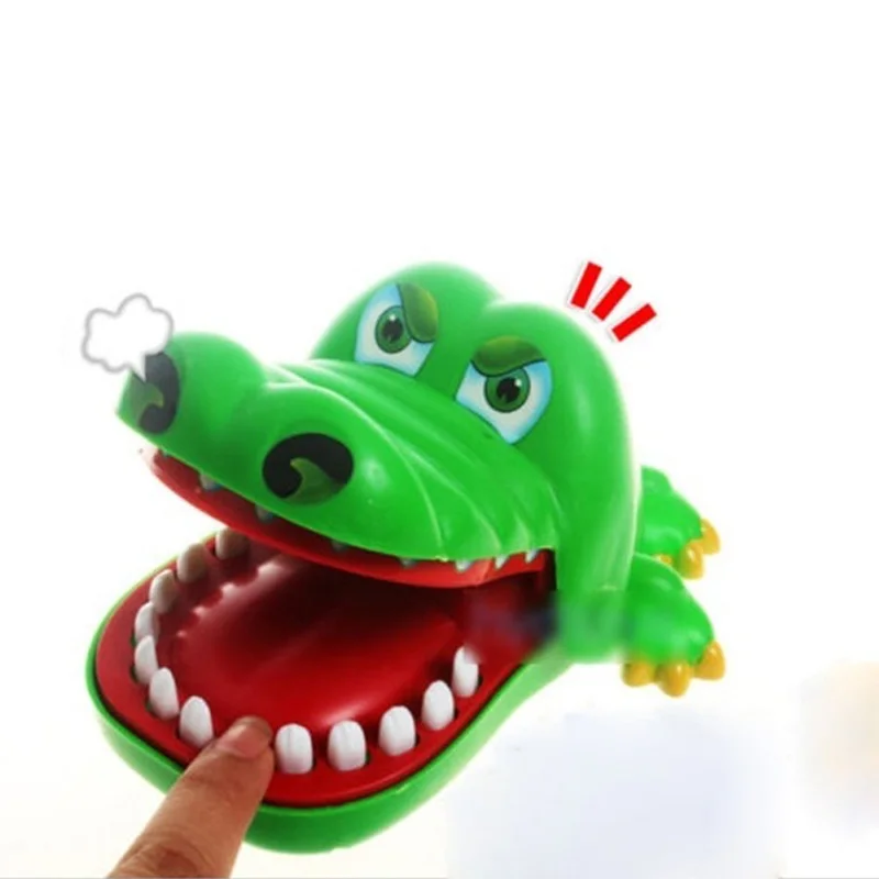 Забавная игра шуточка для стоматолога с крокодиловым кусающим пальцем