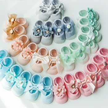 

12pairs/lot summer baby girls socks kids toddler cotton lace ruffle princess mesh sock children breathable short ankle bow sock