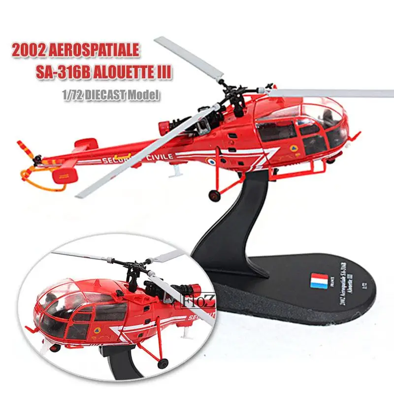

2002 AEROSPATIALE SA-316B ALOUETTE III 1/72 diecast plane model aircraft