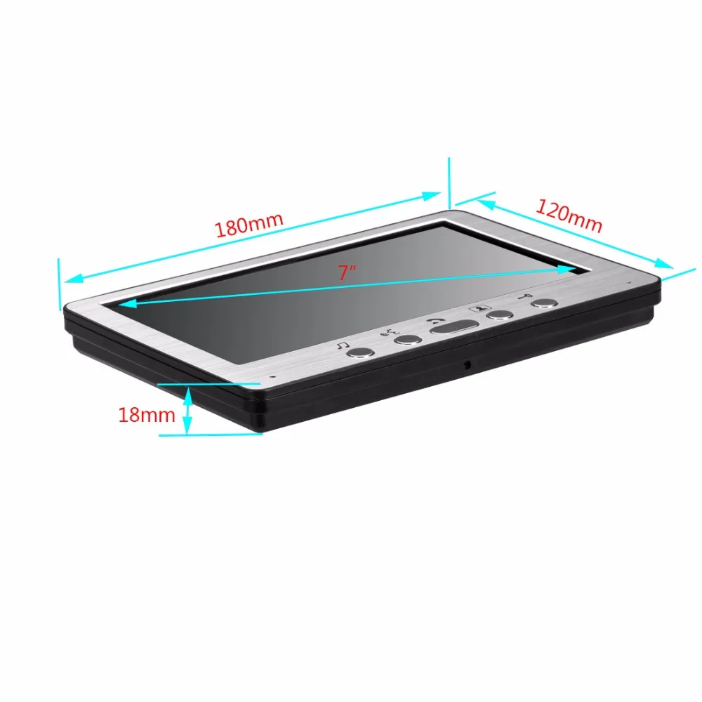 7 дюймов TFT lcd Видео дверной телефон визуальный видеодомофон спикерфон домофон система+ 2 монитора+ 1 Водонепроницаемая наружная ИК-камера