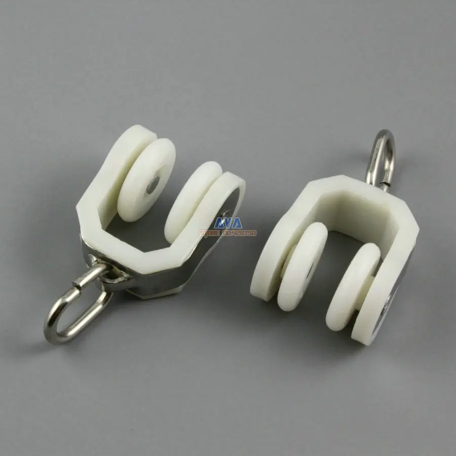 30 Pieces Curtain Track Roller Curtain Track Slide Gliders 20x40mm