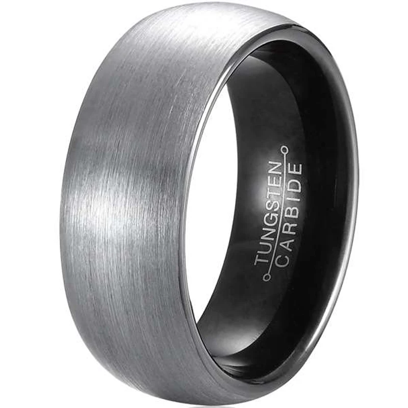 Brushed Tungsten Mens Wedding Bands 8mm Top Quality Tungsten Carbide Rings Men Wedding Band Brushed Finish Brushed Tungsten Mens Wedding Bands 8mm Top Quality Tungsten Carbide Rings Men Wedding Band Brushed Finish