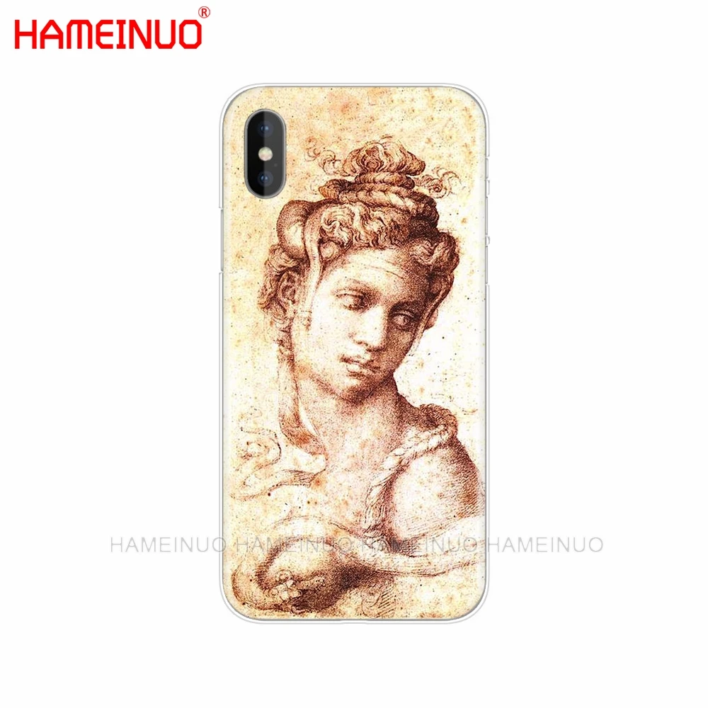 HAMEINUO Италия leonardo da vinci арт Чехол для мобильного телефона iphone X 8 7 6 4 4S 5 5S SE 5c 6s plus - Цвет: 61831