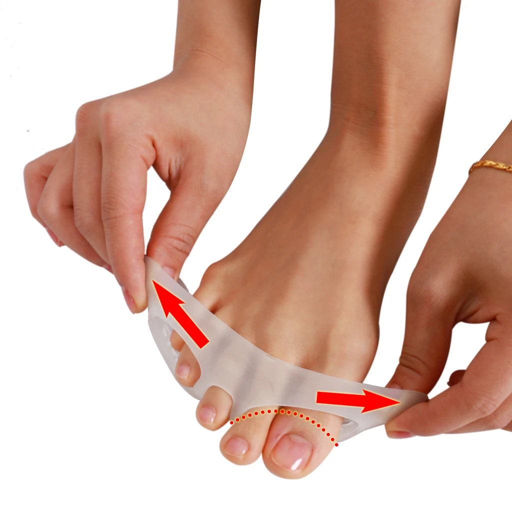 2 Pairs Silicone Gel Padded Forefoot Insoles Support Foot Cushions Half Toe Sleeve Pads for Women High Heels Health Care