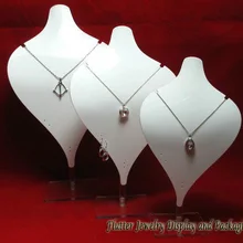 3 шт./компл. Улучшенная акриловая Цепочки и ожерелья Дисплей манекен для серег держатель кулон витринный стеллаж Цепочки и ожерелья модель серьги стад стоять