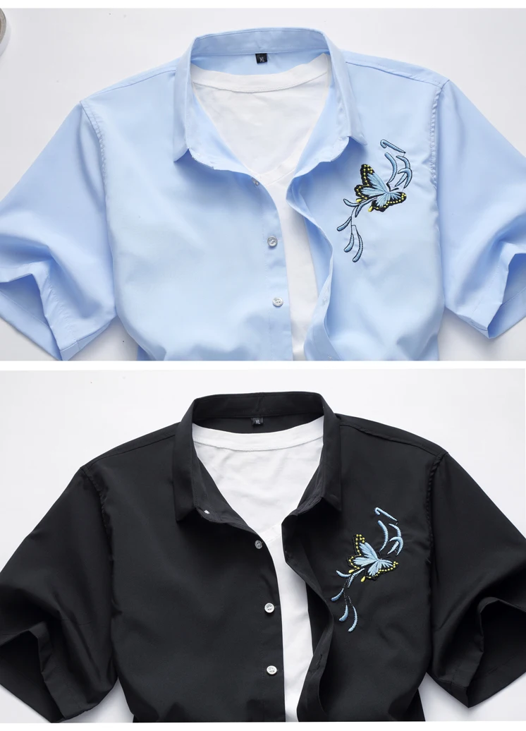 LONMMY плюс размеры 6XL 7XL повседневное Мужская классическая рубашка для мужчин короткий рукав рубашка slim fit Бабочка Цветочный camisa masculina Лето 2018