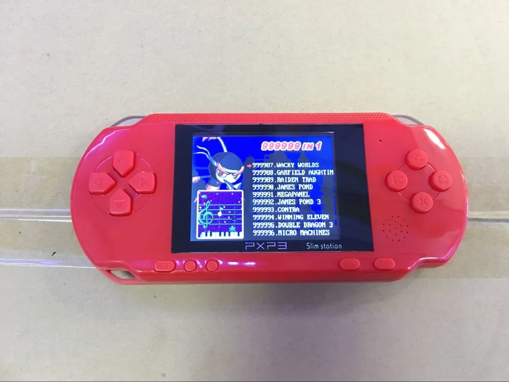 16 бит PXP3 Ручной игровой плеер игровая видео приставка с av кабелем + 2 игровые карты