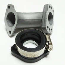 28mm Adaptador de Flange Da Tubulação De Borracha Bota De Admissão Para Mikuni VM24 Carb Keihin PE26 28 Pit Da Bicicleta Da Sujeira