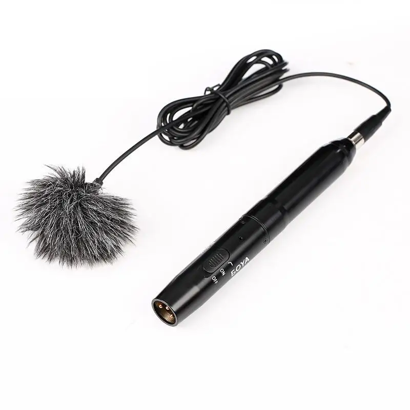 

BY-M11C BY-M11OD Professional Omni-Directional Cardioid XLR Condenser Lavalier Microphone System