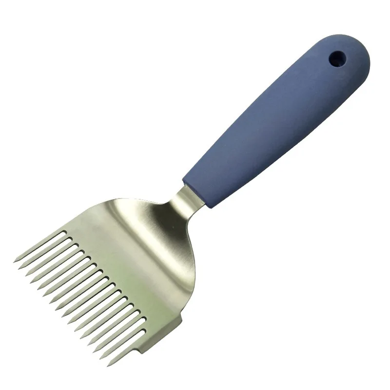 

Plastic Handle Stainless Steel Honey Comb Scraper Uncapping Fork Beekeeping Tools Cut Honey Fork Remove Beehives Impurities