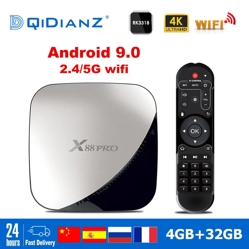 TX6 4K Android 9.0 4G+32G//4G+64G TV BOX Allwinner H6 Quad Core 2.4/&5G WiFi BT4.1