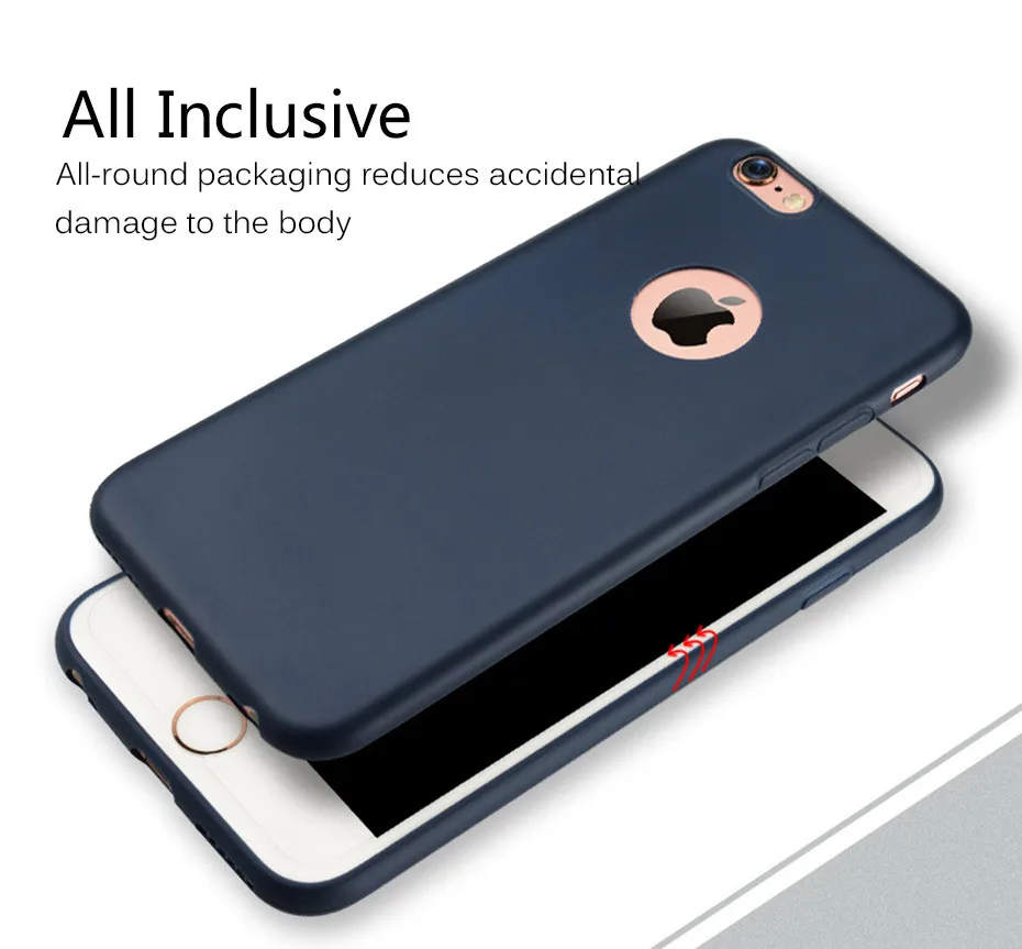 Phone Cases For iphone 7 6 6s Case 5s se 8 Soft Silicone Candy Cover Ultra Thin Protective Case For iPhone X 10 8 7 Plus Capa on (7)