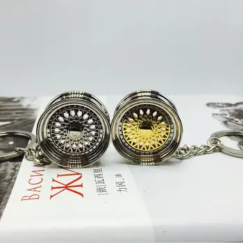 

TOYIKIE 10pcs Racing Wheel Rim Keychain Creative Auto Part Car Keyring Key Chain Ring Keyfob Holder