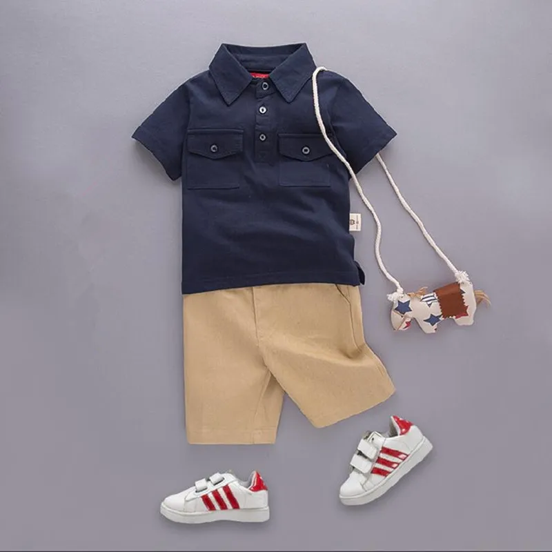 Kids Clothes Baby Boy Summer Clothes Set Short Sleeve T shirt + Shorts