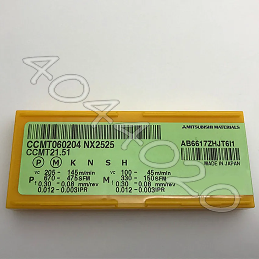 Твердосплавные вставки CCMT060204 NX2525 CCMT21.51 10 шт./корт.|Токарный инструмент| |