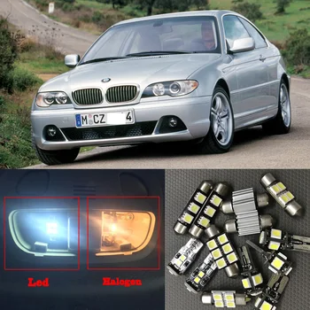 

20pcs White Error Free Car LED Light Bulbs Interior Kit Canbus For 1998-2004 BMW 3 Series BMW E46 Map Dome License Plate Lamp
