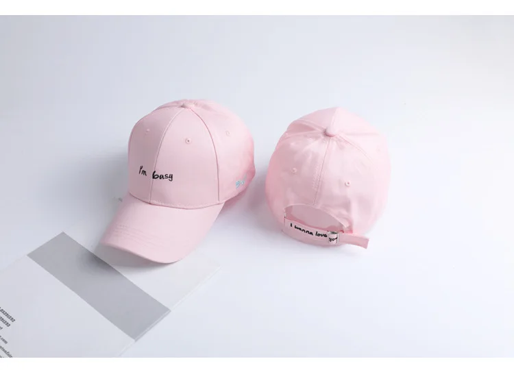 Пользовательские взрослые повседневные кепки Snapback модные буквы I'm Кепка с надписью "занято" для женщин и мужчин вышивка бейсбольная кепка s Спортивная Кепка Gorras