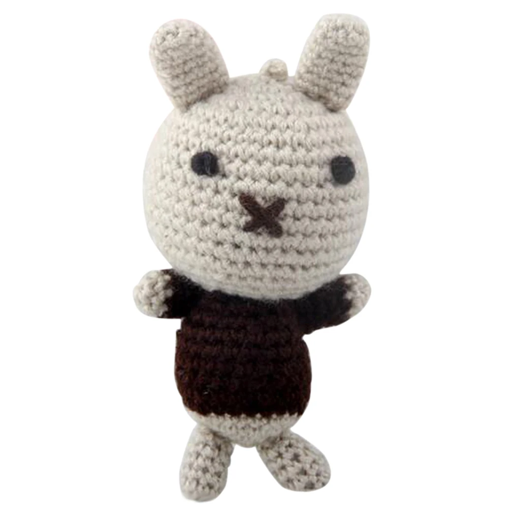 Handmade DIY Rabbit Doll Toy Crochet Kit Amigurumi Kit for Kids Beginners Crafts