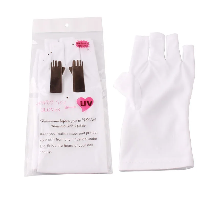 1 Pair Nails UV Shield Gloves Anti UV Glove for Gel Manicure Nail Art
