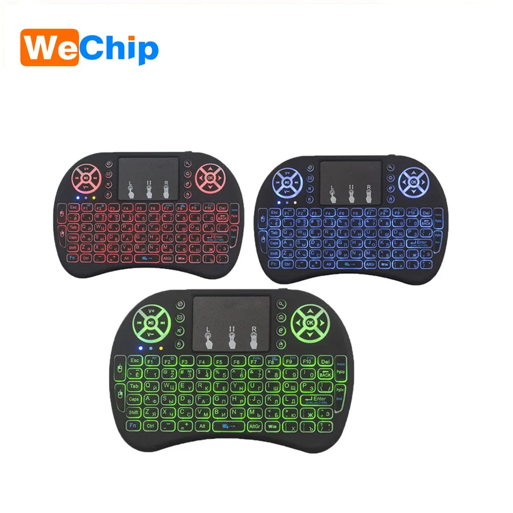 

i8 Wireless Keyboard 2.4 GHz Russian or English Letters Multi-Media Backlight Air Mouse Remote Control Touchpad for X96 mini
