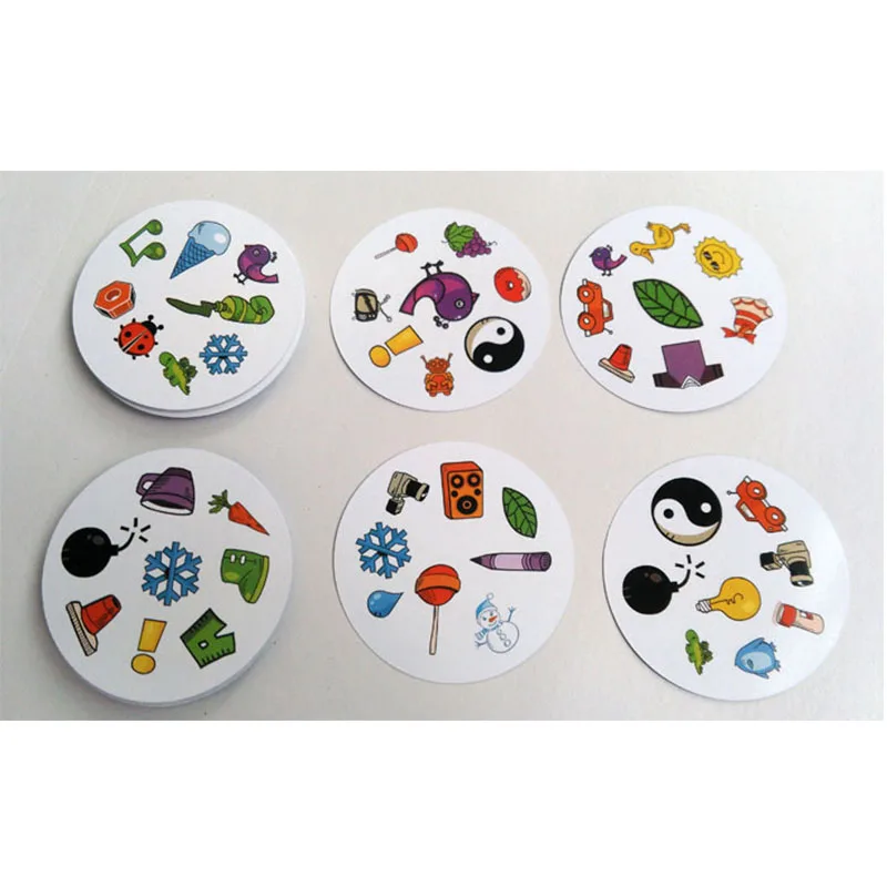 

Wholesale Portable Puzzle Children Family Party Paper Card Board Game Outdoor Sports Traveling Entertainment Spot It Game