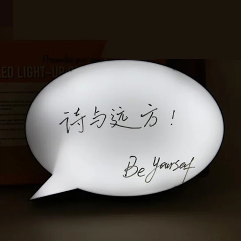 New Can Wipe The Message Light Box DIY Creative Confession Message Light Box For Birthday Party Toys LED Supplies