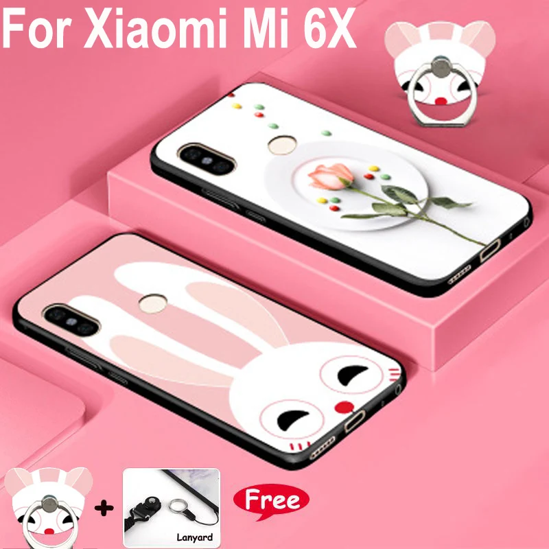 Чехлы для телефонов Xiaomi Mi 6X чехлы с мультяшным рисунком прозрачный чехол мягкий