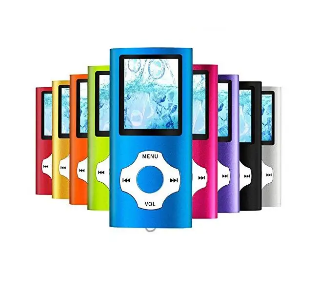 100pcs Slim 4th gen mp4 player support 32GB 16GB 8GB 9 Colors for
