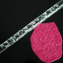 Красивый дизайн тиснение Скалки сахар ремесло инструменты помадка торт украшение маленькая звезда в форме пентаграммы A592