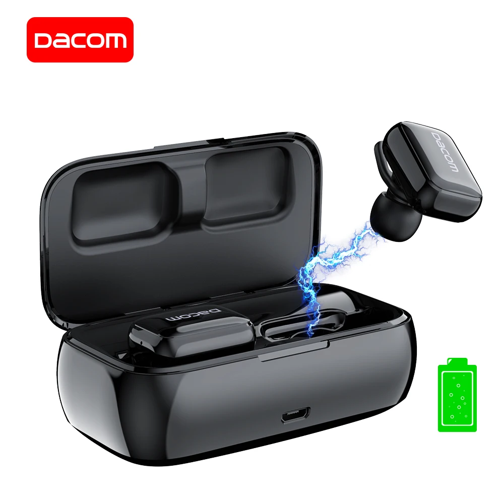 

DACOM GF8 TWS Mini Wireless Earphones with Microphone In Ear Earbuds with Charging Box Handsfree Earpiece for IOS Andriod Phones