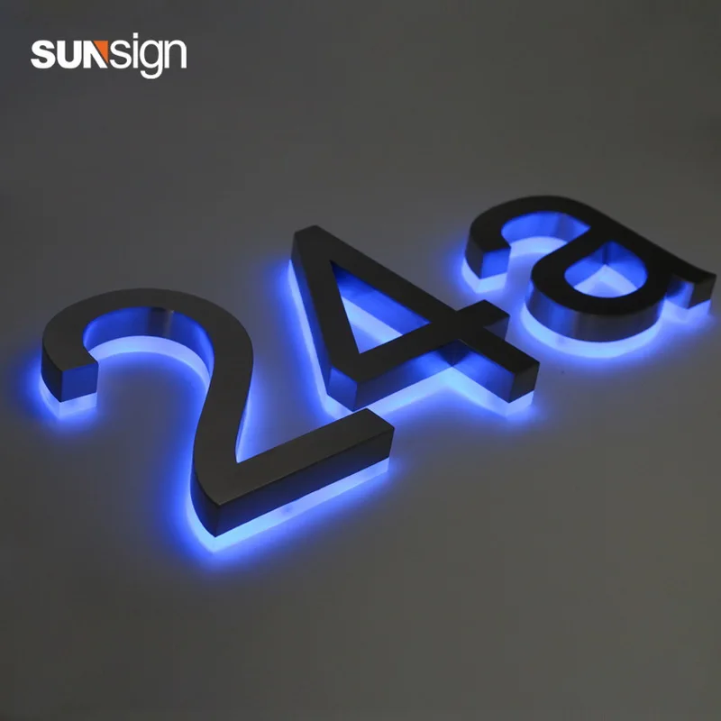 Шанхай оптовая продажа светодиодный diy 3D обратный канал галогеновая подсветка буквы