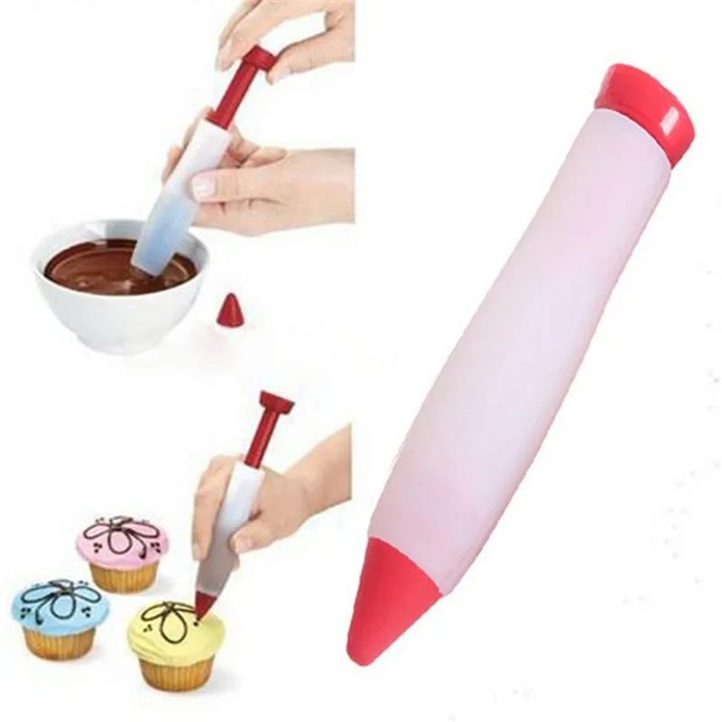 

DIY Baking Cake Dessert Decoration Silicone Food Writing Pen Chocolate Decorating Tools Cake Mold Ice Cream Cookie Piping Pen