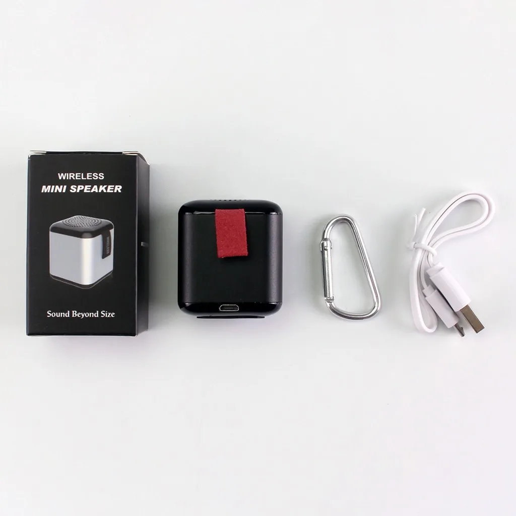 HIPERDEAL Мини Bluetooth динамик с карабином Поддержка 2 соединения для душа Ванная