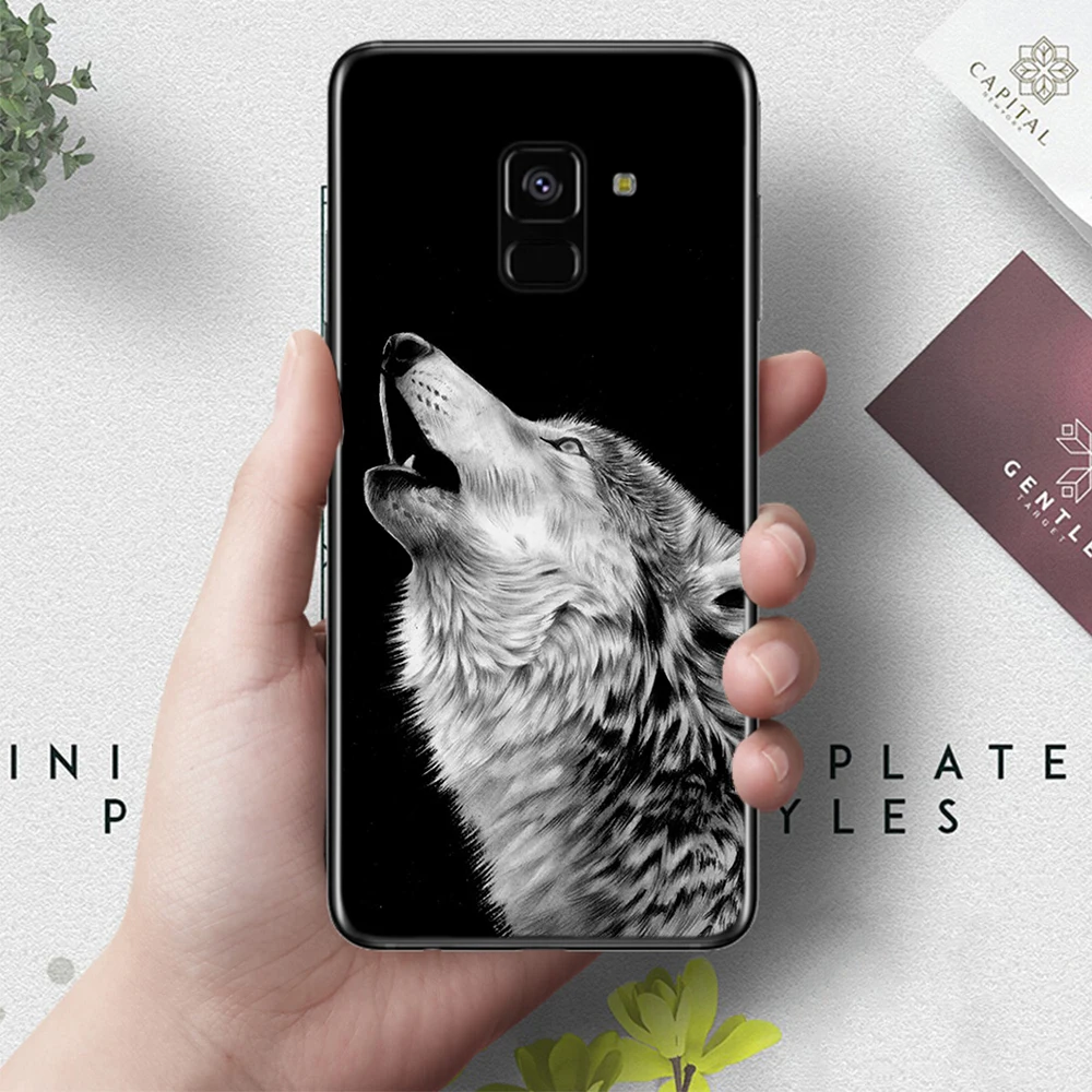 7 Волка на снежную погоду силиконовый чехол для samsung A2 Core A3 A5 A6 плюс A7 A8 A9 A10 A30 A50 A60 A70 A10S A30S A50S A70s - Цвет: 7