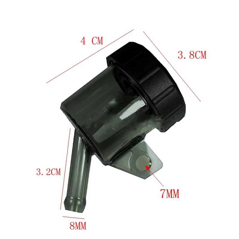 Universal 1pc Motorcycle Rear Brake Clutch Master Cylinder Fluid Reservoir Oil Tank Cap Black Plastic For Honda Kawasaki Yamaha
