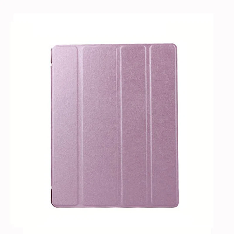 Складываются в три раза Магнитная смарт-чехол для iPad 2/3/4 Премиум качество складной дизайн ультра-тонкий из искусственной кожи чехол для iPad3 Автоматическое включение/выключение - Цвет: Розовый