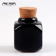 Angnya 1 шт. Хрустальный двусторонний Акриловый стакан для жидкого стекла инструменты для дизайна ногтей акриловое оборудование для дизайна ногтей черная чаша чашки